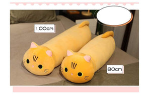 Cat Plush Pillow | A Large Stuffed Cat Doll with Soft & Adorable Touch (Length)