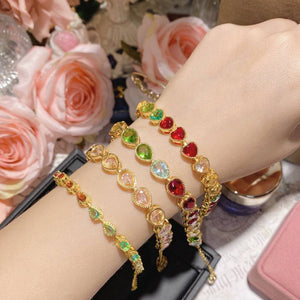 Bracelets For Women with Colored Gems | Tourmaline Gold Jewelry (Main Preview)