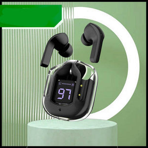 Headset: Mini Wireless Bluetooth - 20 Hours Usage, Power Display & Noise Reduction-Color(Black)