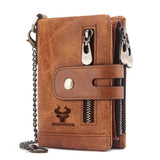 RFID Wallet: for Men's Retro-Secure, Multi-Card & Stylish Leather Made- Light Brown Color