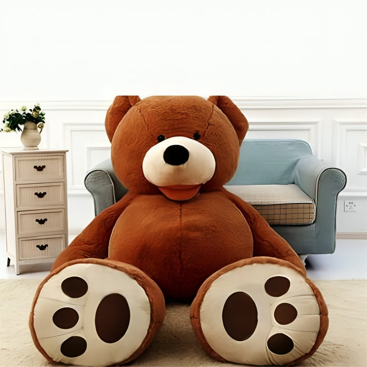 Teddy Bear | Giant & Cuddly Plush Toy with Soft Touch for Kids, Adults- Dark Brown Color