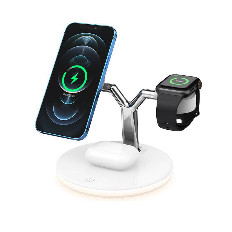 Magsafe Charger: 3-in-1 Apple Devices Wireless Charger Station & Stand - White Main Preview