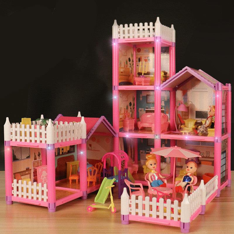 Doll House Princess Castle - Play House Villa Toy Gift for Girls (Variant B)