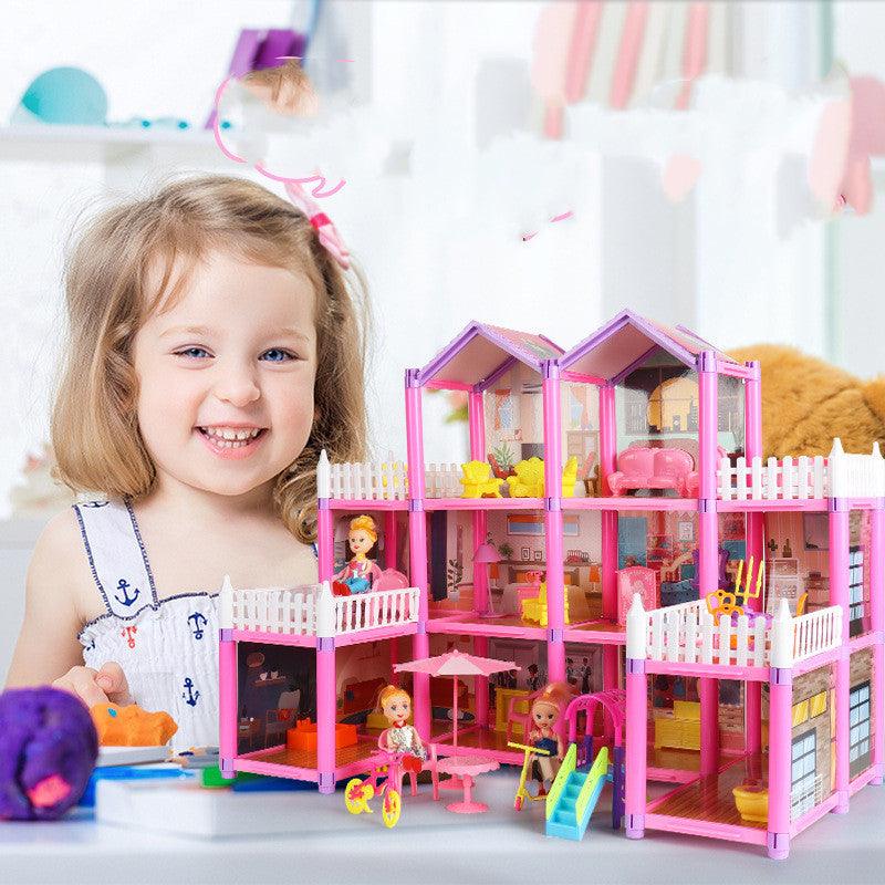 Doll House Princess Castle - Play House Villa Toy Gift for Girls (Main Image)