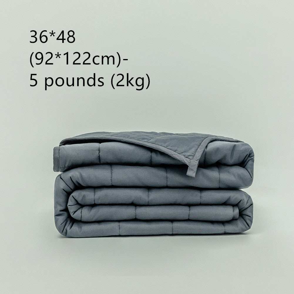 Weighted Blanket - Premium Gravity Quilt Cotton - for All Seasons- 5Lbs (2kg)