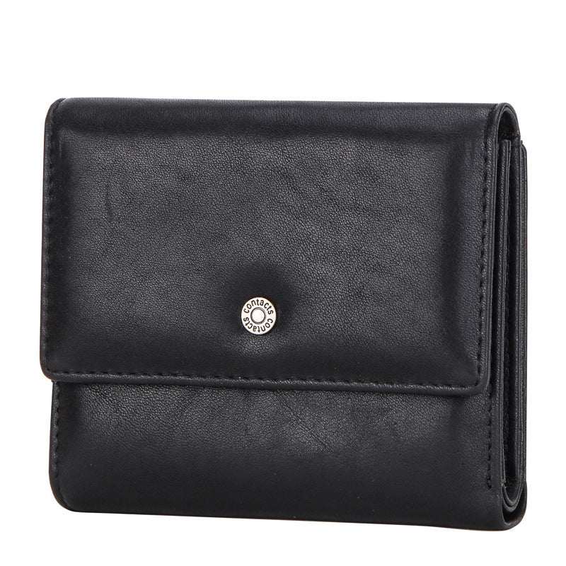 Wallet for Women: RFID-Secure, Bifold & Stylish Leather Made -Black Color