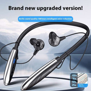 Headset for Sports - Neckband Wireless 9D Stereo with Battery Display-100 Hours Noise Reduction