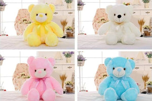 Teddy Bear with Light & Colorful Glowing | A Lovely Gift for Kids- 4 colors lights off