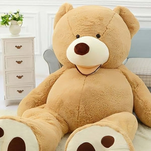 Teddy Bear | Giant & Cuddly Plush Toy with Soft Touch for Kids, Adults- Light Brown Color