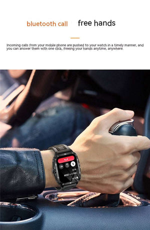 Smartwatch for Sports: Health & Sleep Monitor, Step Count, Heart Rate & BT Call-(Hands-Free Call)