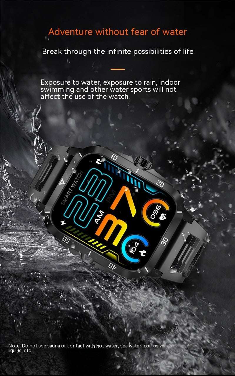 Smartwatch for Sports: Health & Sleep Monitor, Step Count, Heart Rate & BT Call-(Waterproof Design)