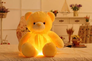 Teddy Bear with Light & Colorful Glowing | A Lovely Gift for Kids- Yellow color lights on