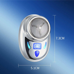 Shaver: Pocket, Mini Electric Portable Shaver + Digital Display - Hight & Width