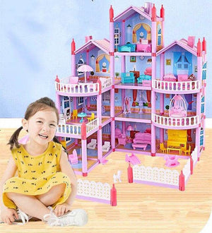 Doll House Toy for Girls | Activity Simulation Castle & Villa Gift (Main Image)