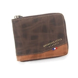 Wallet for Men - Simple, Stylish made of Durable PU Leather - Dark & Light Brown Color