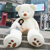 Teddy Bear | Giant & Cuddly Plush Toy with Soft Touch for Kids, Adults- White Color