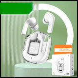 Headset: Mini Wireless Bluetooth - 20 Hours Usage, Power Display & Noise Reduction-Color(Small square box white)