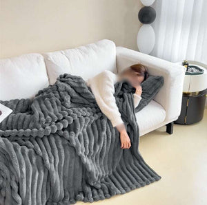 Blanket: Luxuriously Plush, Multipurpose & for All Seasons - Dark Grey Color