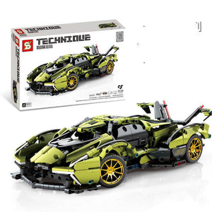 Car Toy Building Blocks | 800 Piece Set for Boys & Girls | Sports Model (Box Preview 2)