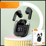 Headset: Mini Wireless Bluetooth - 20 Hours Usage, Power Display & Noise Reduction-Color(Large gift box Black)