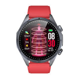 Smartwatch for Active Lifestyles: Fitness Tracking & Notifications -Color(Red Sealant)