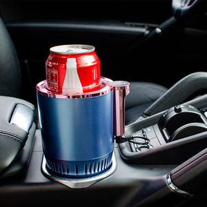 Car Cup Holder | Cooling & Heating 2-in-1 Car Cup & Temperature Screen (Sapphire Blue Preview) 