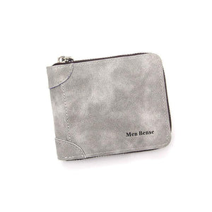 Wallet for Men - Simple, Stylish made of Durable PU Leather - Light Grey Color