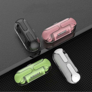 Headset: Bluetooth 5.3 - In-Ear - Fast Charging & Transparent Design + 5-Hour Battery Life- Black, White, Pink & Green Colors Preview