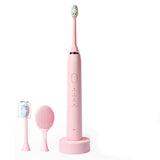 Electric Toothbrush: Wireless Rechargeable, Washable & with 4 Modes- Pink Color