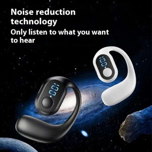 Headset: Wireless Ear-Mounted - 8 Hours Usage & Battery Life Display- Noise Reduction