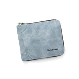 Wallet for Men - Simple, Stylish made of Durable PU Leather - Blue Color