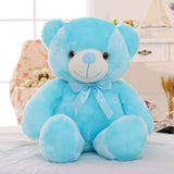 Teddy Bear with Light & Colorful Glowing | A Lovely Gift for Kids- Blue color lights off