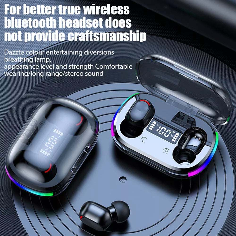 Earbuds - Mini Wireless Earbuds with Bluetooth 5.3 & Smart LED Display- True Wireless Bluetooth