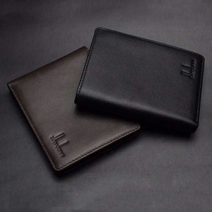 RFID Wallet for Men: Genuine Leather Cowhide + License Holder- Main Showcase