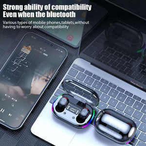 Earbuds - Mini Wireless Earbuds with Bluetooth 5.3 & Smart LED Display- Various Mobile Devices Compatibility