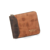 Wallet for Men - Simple, Stylish made of Durable PU Leather - Color Light & Dark Brown