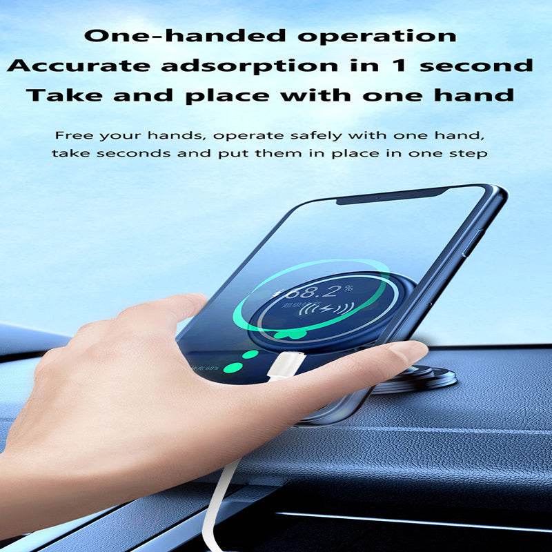 MagSafe Charger - for Car and Home - Wireless Charging Holder & Stand- 1 Hand Operation