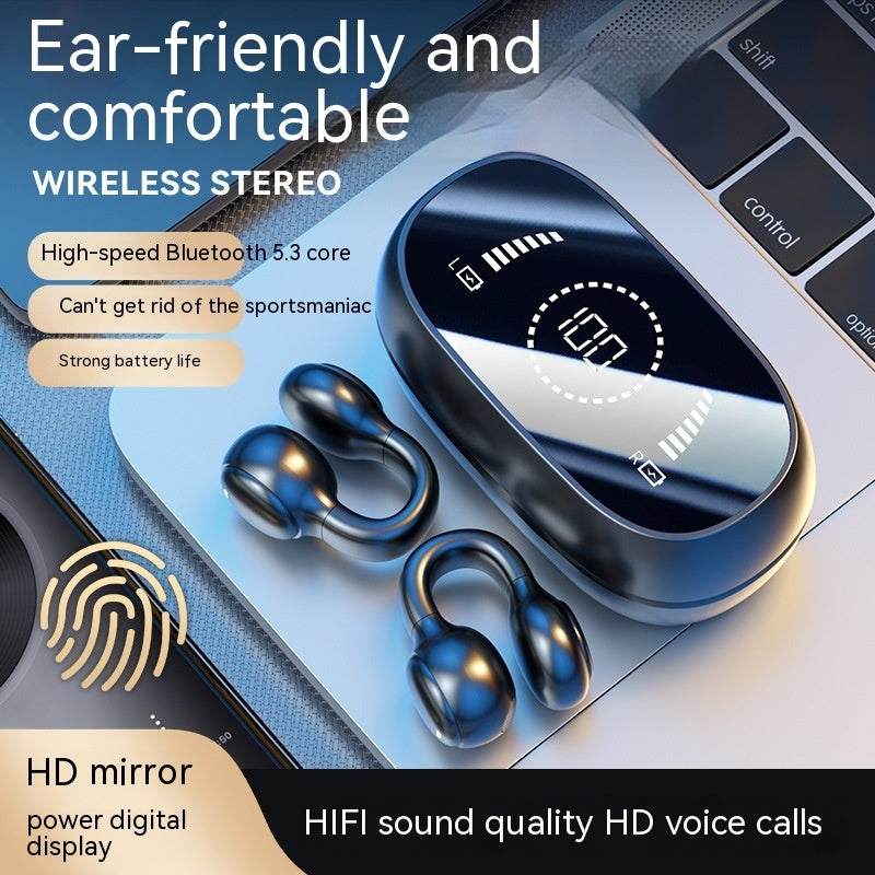 Headset: Sports Ear Clip Model - Battery Use Display + Noise Reduction- Main Preview