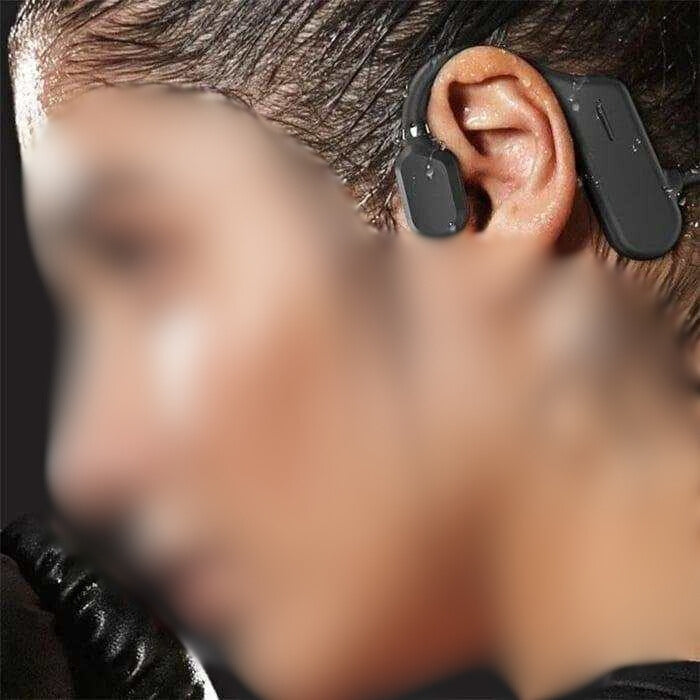 Headphones: Open Ear Wireless Bone Conduction for Sports with Mic- Sweat-Resistant(Waterproof)