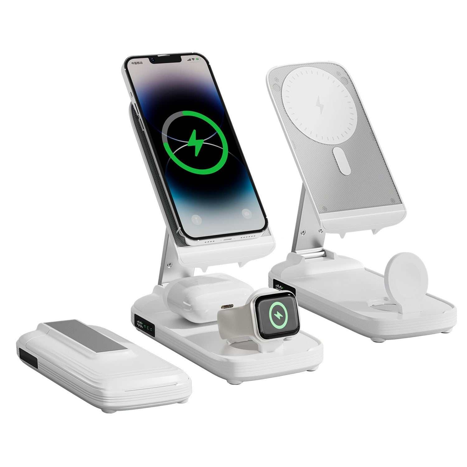 Magsafe Charger 3-in-1: Wireless Charging Station, Fast Power Bank & Stand - Second Preview