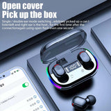 Earbuds - Mini Wireless Earbuds with Bluetooth 5.3 & Smart LED Display- Single or Double Ear Switching