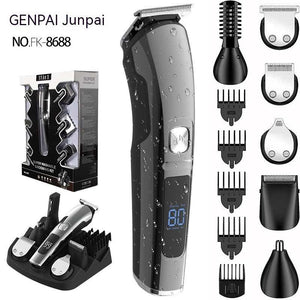 Trimmer & Shaver: Electric Portable All-in-1 USB Charging & Washable- Grooming Set