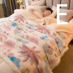 Blanket: Double-Sided Plus Velvet - Comfort & Multifunctional- Style E