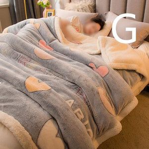 Blanket: Double-Sided Plus Velvet - Comfort & Multifunctional- Style G