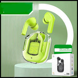 Headset: Mini Wireless Bluetooth - 20 Hours Usage, Power Display & Noise Reduction-Color(Neutral box green)