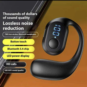 Headset: Wireless Ear-Mounted - 8 Hours Usage & Battery Life Display- Main Preview