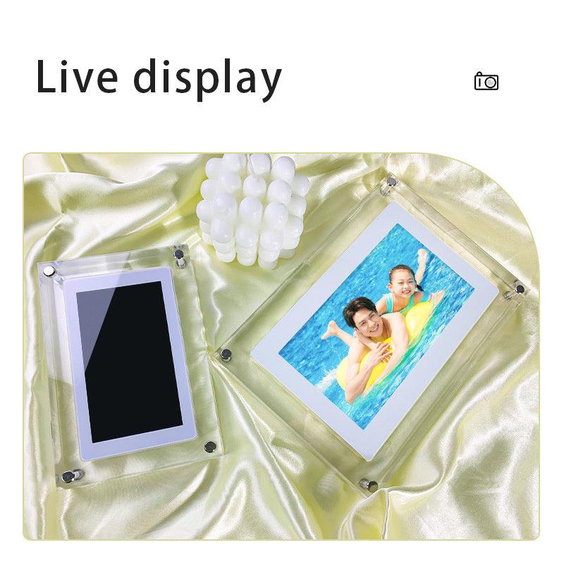 Digital Photo Frame - Acrylic Portrait & Landscape - Sizes 10.1"" & 7" - Display Photos & Videos Memories