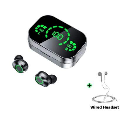 Headset: In Ear, Noise-Cancelling Mic, True Wireless Stereo & Screen- Free Wired Headset