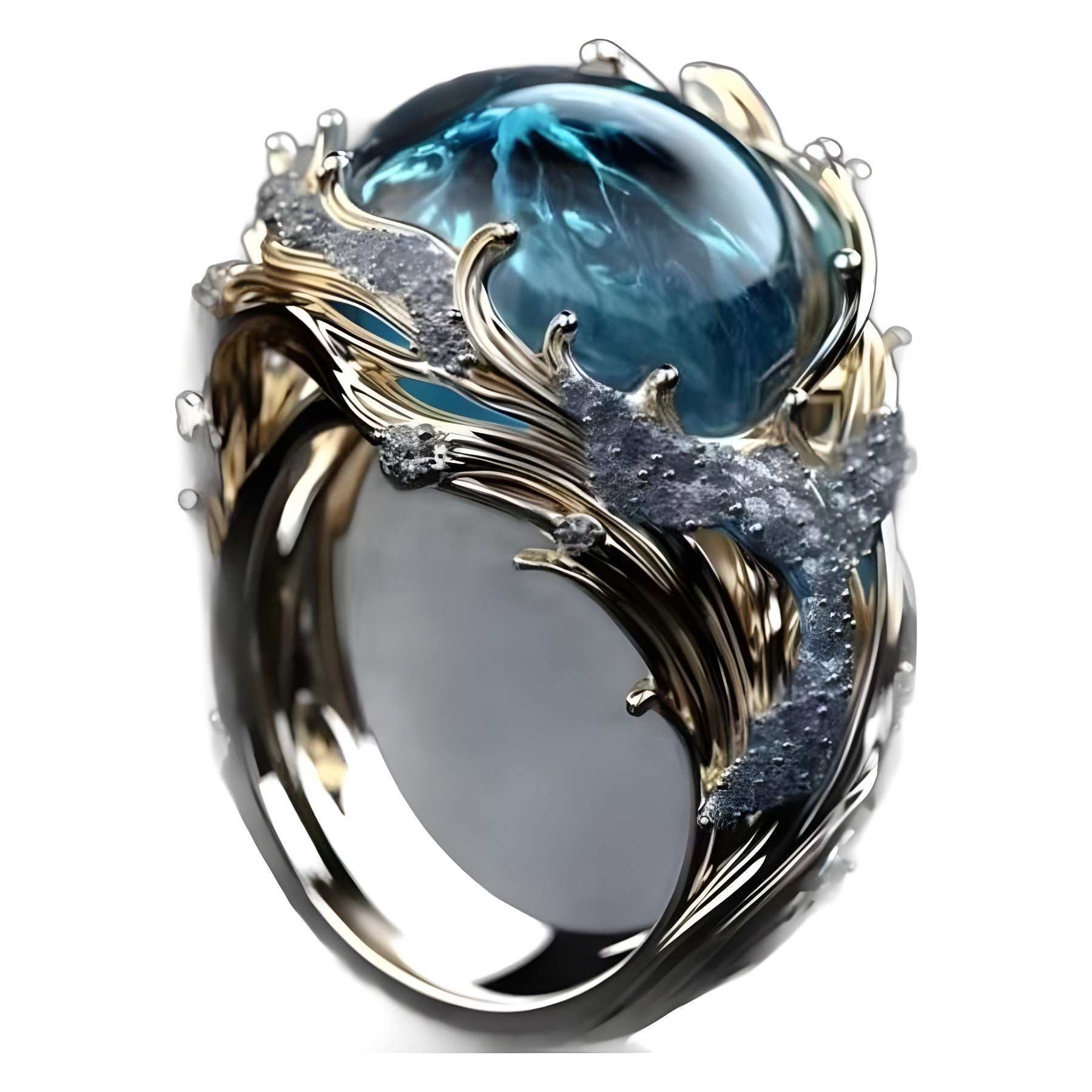 Rings For Women | Adjustable Resin Ring with Diamond | Fashion Jewelry (Main Image)