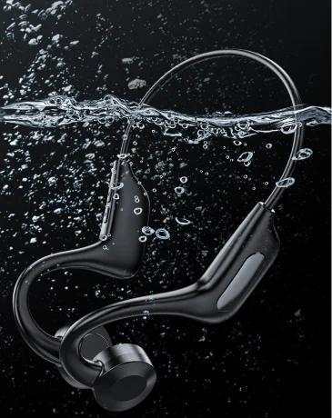 Headphones: Open Ear Wireless Bone Conduction for Sports with Mic- Waterproof and Sweatproof